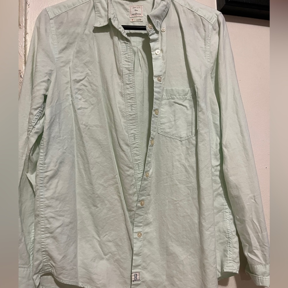 Mint colored Gap button down